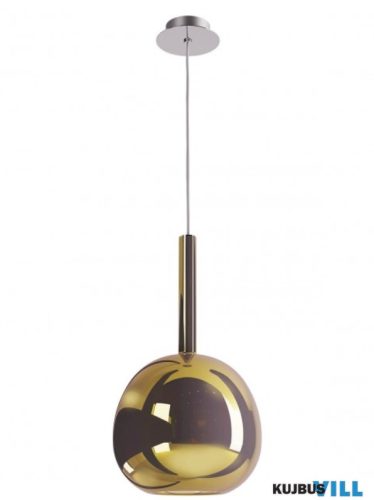 REDO 01-3639 TRESOR Függeszték 1 x 42W  króm, tükrözött arany