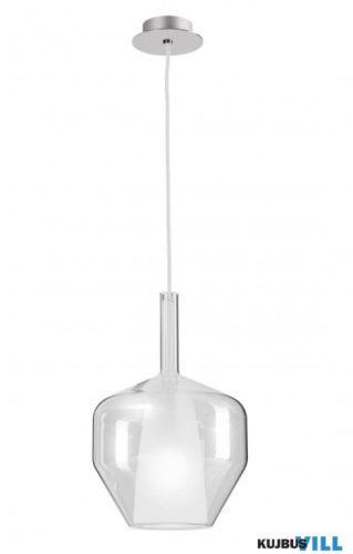 REDO 01-3645 TRESOR Függeszték 1 x 42W  króm, átlátszó