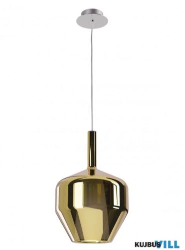 REDO 01-3646 TRESOR Függeszték 1 x 42W  króm, tükrözött arany
