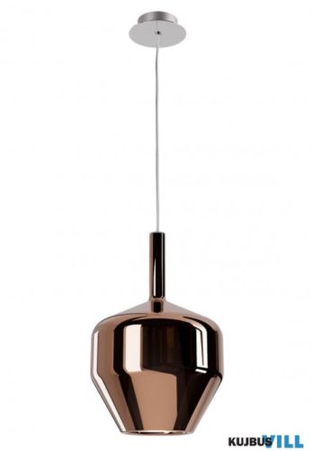 REDO 01-3650 TRESOR Függeszték 1 x 42W  króm, tükrözött réz