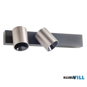   REDO 01-3663 Fali/mennyezeti lámpa TAKTO AP/PL LED 21W 3000K FOGGY NICKEL/BK (5.1.2)