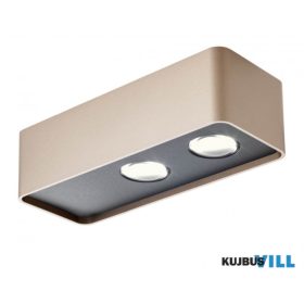   REDO 01-3694 Fali lámpa YUKI AP LED 10W 3000K L55 SILVER COFFEE/BK (5.1.2)