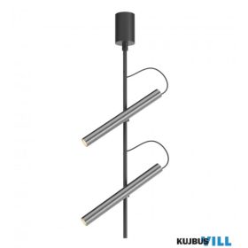   REDO 01-3718 Mennyezeti lámpa PRAXI PL LED 14.6W 3000K MBK/FOGGY NICKEL (4.1.2)