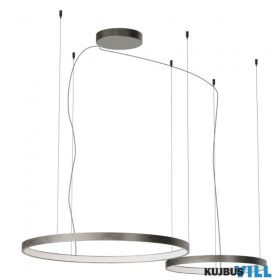   REDO 01-3880 DALI Függeszték ORION SU LED D500+750 98W CCT 2700/3000/4000K FOGGY NICKEL (4.1.2) (RD)DALI