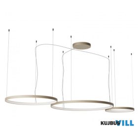   REDO 01-3883 Függeszték ORION SU LED D500+750+1000 176W CCT 2700/3000/4000K SILVER COFFEE(4.1.2) (RD)