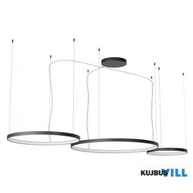   REDO 01-3885 DALI Függeszték ORION SU LED D500+750+1000 176W CCT 3000/4000K BK(4.1.2) (RD)DALI