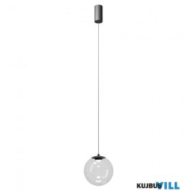   REDO 01-3958 Függeszték IRIDES SU LED 7W 3000K SBK/TRANSPARENT(5.1.2)