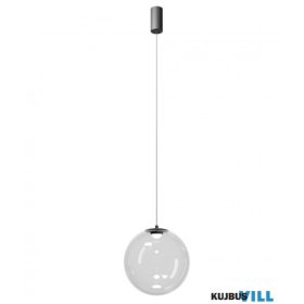   REDO 01-3960 Függeszték IRIDES SU LED 12W 3000K SBK/TRANSPARENT(5.1.2)