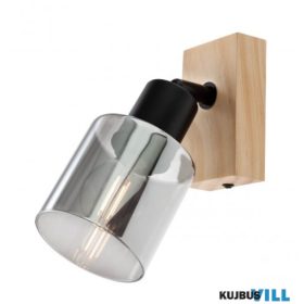   REDO 01-3984 ROTIS Spot lámpa 1 x 15W  matt fekete, barna, füstszín