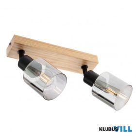   REDO 01-3985 ROTIS Spot lámpa 2 x 15W  matt fekete, barna, füstszín