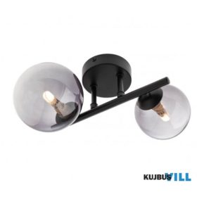   REDO 01-3987 ASTRA Mennyezeti lámpa 2 x 8W  matt fekete, füstszín