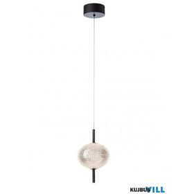   REDO 01-4023 VENTURA Függeszték 6W 3000K matt fekete, átlátszó