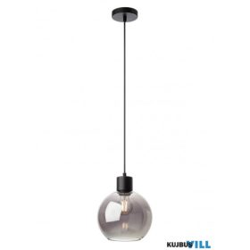   REDO 01-4045 ATLANTIS Függeszték 1 x 42W  matt fekete, füstszín