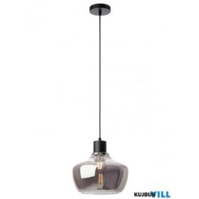   REDO 01-4046 ATLANTIS Függeszték 1 x 42W  matt fekete, füstszín