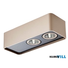   REDO 01-4231 Mennyezeti lámpa YUKI PL LED 2X4.5W 2700K SC/BK (5.1.2)TRIAC