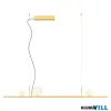 REDO 01-4297 DUNE SU LED 40W IP20 BRASS GD/OPAL GLASS 3000K (4.1.2)