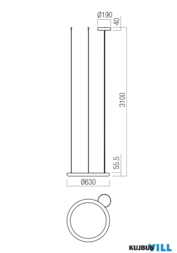 REDO 01-4456 HALLEY SU LED 40W WH(4.1.2)