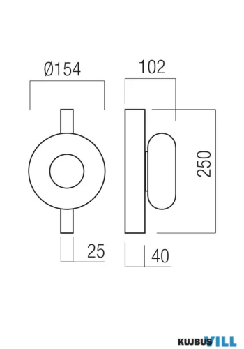 REDO 01-4562 ETHOS AP LED 9W 2700K/3000K SBK (5.1.2)) -TRIAC