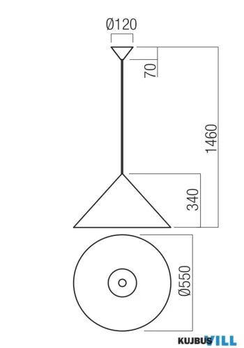 REDO 01-4619 KONOS SU D550 E27 ANTIQUE BRASS (4.1.1)