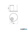 REDO 01-4870-TRIAC ORBIT SU LED 50W CCT 2700/3000K D600 SAND WHITE (4.1.2)-TRIAC
