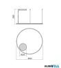 REDO 01-4878-TRIAC ORBIT SU LED 60W CCT 2700/3000K D800 SAND BLACK (4.1.2)-TRIAC