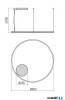 REDO 01-4879-DALI ORBIT SU LED 60W CCT 3000/4000K D800 SAND WHITE (4.1.2)-DALI