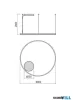 REDO 01-4879-TRIAC ORBIT SU LED 60W CCT 3000/4000K D800 SAND WHITE (4.1.2)-TRIAC