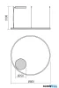 REDO 01-4880-DALI ORBIT SU LED 60W CCT 3000/4000K D800 BRASS (4.1.2)-DALI