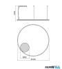 REDO 01-4882-TRIAC ORBIT SU LED 68 CCT 2700/3000K D1000 SAND WHITE (4.1.2)-TRIAC
