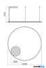 REDO 01-4883-DALI ORBIT SU LED 68 CCT 2700/3000K D1000 BRASS (4.1.2)-DALI