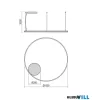 REDO 01-4883-TRIAC ORBIT SU LED 68 CCT 2700/3000K D1000 BRASS (4.1.2)-TRIAC