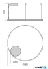 REDO 01-4885-DALI ORBIT SU LED 68 CCT 3000/4000K D1000 SAND WHITE (4.1.2)-DALI