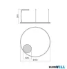 REDO 01-4886-TRIAC ORBIT SU LED 68 CCT 3000/4000K D1000 BRASS (4.1.2)-TRIAC