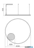 REDO 01-4887-DALI ORBIT SU LED 68 CCT 3000/4000K D1000 SAND BLACK (4.1.2)-DALI