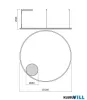 REDO 01-4889-TRIAC ORBIT SU LED 80W CCT 2700/3000K D1200 BRASS (4.1.2)-TRIAC