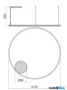 REDO 01-4890-DALI ORBIT SU LED 80W CCT 2700/3000K D1200 SAND BLACK (4.1.2)-DALI