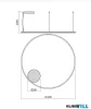 REDO 01-4890-TRIAC ORBIT SU LED 80W CCT 2700/3000K D1200 SAND BLACK (4.1.2)-TRIAC