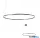 REDO 01-4893-TRIAC ORBIT SU LED 80W CCT 3000/4000K D1200 SAND BLACK (4.1.2)-TRIAC