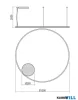REDO 01-4893-TRIAC ORBIT SU LED 80W CCT 3000/4000K D1200 SAND BLACK (4.1.2)-TRIAC