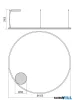 REDO 01-4894-DALI ORBIT SU LED 119W CCT 2700/3000K D1500 SAND WHITE (4.1.2)-DALI