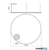 REDO 01-4895-TRIAC ORBIT SU LED 119W CCT 2700/3000K D1500 BRASS (4.1.2)-TRIAC