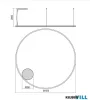 REDO 01-4897-TRIAC ORBIT SU LED 119W CCT 3000/4000K D1500 SAND WHITE (4.1.2)-TRIAC