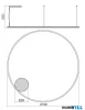 REDO 01-4898-DALI ORBIT SU LED 119W CCT 3000/4000K D1500 BRASS (4.1.2)-DALI