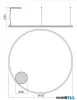 REDO 01-4899-DALI ORBIT SU LED 119W CCT 3000/4000K D1500 SAND BLACK (4.1.2)-DALI