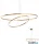 REDO 01-4901-TRIAC ORBIT SU LED 119W CCT 2700/3000K D1000+600 BRASS (4.1.2)-TRIAC