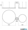 REDO 01-4901-TRIAC ORBIT SU LED 119W CCT 2700/3000K D1000+600 BRASS (4.1.2)-TRIAC