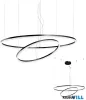 REDO 01-4902-DALI ORBIT SU LED 119W CCT 2700/3000K D1000+600 SAND BLACK(4.1.2)-DALI