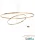 REDO 01-4904-TRIAC ORBIT SU LED 119W CCT3000/4000K D1000+600 BRASS (4.1.2)-TRIAC
