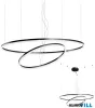 REDO 01-4905-TRIAC ORBIT SU LED 119W CCT3000/4000K D1000+600 SAND BLACK(4.1.2)-TRIAC