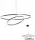 REDO 01-4905-TRIAC ORBIT SU LED 119W CCT3000/4000K D1000+600 SAND BLACK(4.1.2)-TRIAC